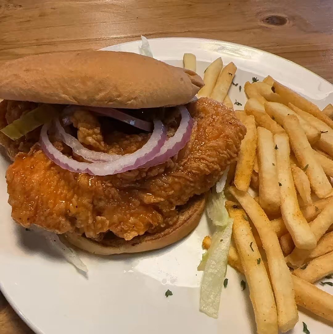 Sticky Bbq Chicken Sandwich.
