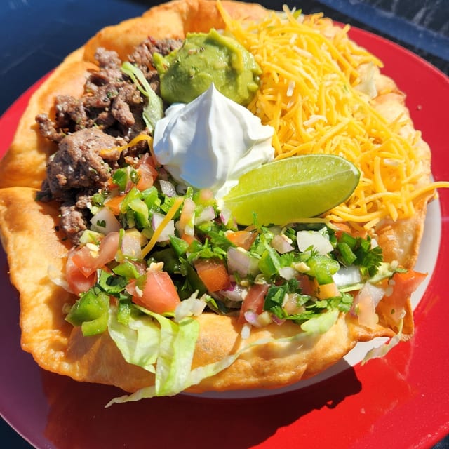 Asada taco bowl.